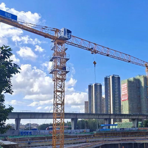 Grue à tour sans cabine Dahan QTZ125(H6015)-8/10T avec capacité de charge de 8 tonnes, composants principaux du moteur de boîte de vitesses prêts à la vente - Product Image 1