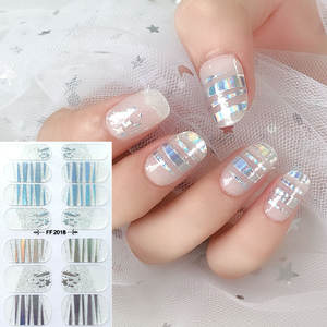 Fournitures <span class=keywords><strong>pour</strong></span> les ongles Full Wraps Gel Vernis à ongles Stickers <span class=keywords><strong>Patch</strong></span> 3D Semi-Durci Gel Nail Stickers - Product Image 6