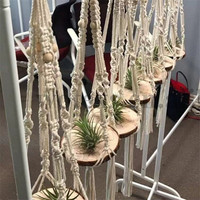 Panier de pot de fleur en macramé, panier mural fait à la main PH538 100%, porte-plante en macramé, nom de produit