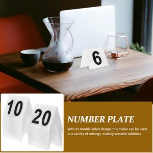 Numéros de table personnalisés modernes en acrylique, imperméables et résistants aux chocs, imprimés UV double face, pour restaurant - Product Image 5