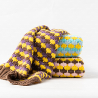 Manta de punto a cuadros suave y esponjosa para recién nacidos, decorativa, para sofá de bebé, de fabricantes de textiles para el hogar