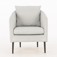 Fauteuil en velours rose, pieds dorés, moderne, canapé-lit, vente en gros, 1 pièce