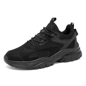Zapatillas de deporte de malla gruesa para hombre, transpirables, con cordones, suela gruesa, antideslizantes, ligeras, informales, deportivas, para caminar, correr, entrenar - Product Image 2