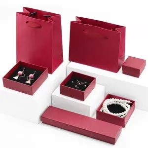 Custom Design Cardboard Jewelry Packaging Ring Earring Luxury Wedding Gift Jewelry Box Custom Logo Paper Boxes Jewelry