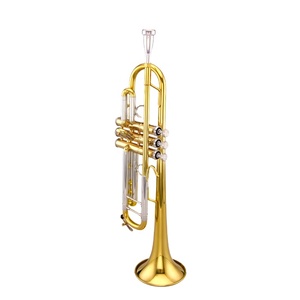 <span class=keywords><strong>Trompette</strong></span> <span class=keywords><strong>alto</strong></span> TAISHAN TSTR-205 de qualité supérieure, corps en laiton jaune, laque dorée, tonalité Bb, idéale pour les débutants - Product Image 1
