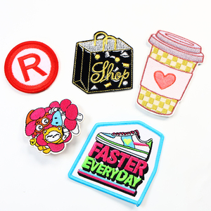 High Quality Embroidery Sew on Twill Custom Vest Patches Hat Iron on Patches Bulk Wholesale - Product Image 5