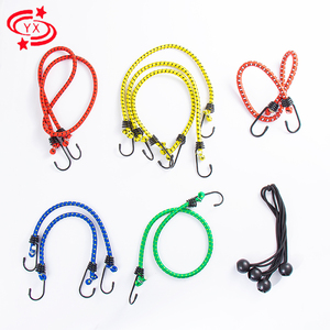 Alta Qualidade Látex <span class=keywords><strong>Bungee</strong></span> <span class=keywords><strong>Cord</strong></span> Com Ganchos Ajustáveis Atacado Trançado Acabamento para Bagagem Bicicleta Sapatos Sacos Vestuário Embalagem - Product Image 4
