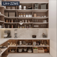 Ensemble de meubles de cuisine modulaires de style Shaker avec armoires murales et rangements, armoire de cuisine gain de place pour usage résidentiel