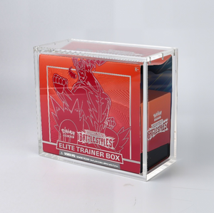 Espositore Moderno Jihong di Alta Qualità, Scatola ETB in Acrilico Trasparente con Coperchio Magnetico Anti-UV per Elite Trainer Pokemon <span class=keywords><strong>Booster</strong></span> - Product Image 1