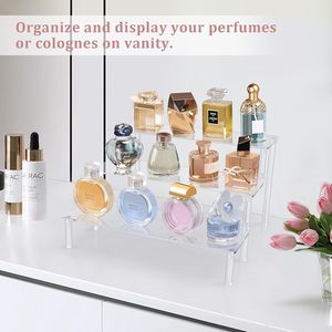 Expositor Acrílico Transparente de 3 Niveles para Perfumes, Colonia, Cupcakes, <span class=keywords><strong>Amiibo</strong></span>, Figuras, Comida, Postres, Organizador de Cosméticos - Product Image 4
