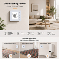 Termostato Digital Programable Semanal para Calefacción Hidrónica por Radiador, Controlador de Temperatura OEM