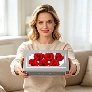 Nouvelle Collection 2026 : Tête de Rose Éternelle Naturelle de Qualité Supérieure (5-6 cm) – Idéale pour Décoration de Mariage et Cadeau Fête des Mères - Product Image 1