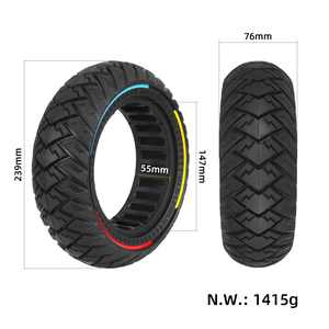 Neumático Sólido Todoterreno Ulip 10*2.70-6.5 (10*2.75) de 10 Pulgadas 10x2.70-6.5 para Patinete Eléctrico Kugoo G-Booster, Almacén de la UE - Product Image 2