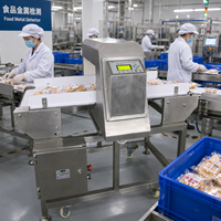Détecteur de métaux pour convoyeur à bande pour produits carnés surgelés, machine d'inspection intelligente à haute sensibilité