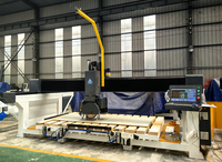 Scie à pont 3D pour marbre et granit 3220, routeur CNC à cinq axes pour la découpe et la sculpture de pierres de forme irrégulière avec aspiration CCD