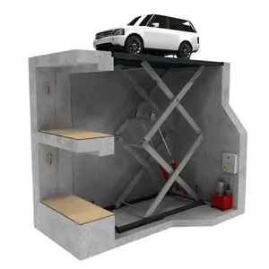 新设计的地下汽车升降机出售电动汽车停车剪式升降机平台
