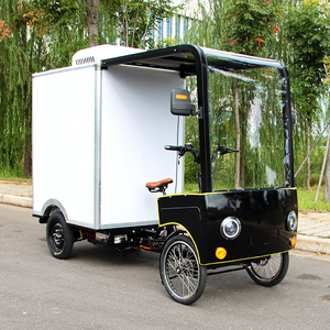 Scooter électrique à quatre roues de 850W 1000W avec boîte de chargement Véhicule de livraison express Tricycle de cargaison de conteneur réfrigéré - Product Image 2
