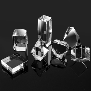 JY Khối Thủy Tinh Nhỏ Khắc Laser 3D Pha Lê K9 Bán Chạy Khối Thủy Tinh Nhỏ Thành Phần Hình Vuông Hình Vuông Hình Khối Trống - Product Image 4