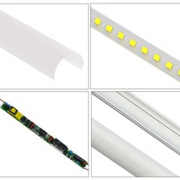 Tube LED à courbure en U haute luminosité 18W 60cm Culot G13 50000 heures Aluminium Blanc 6500K AC 100-277V Certifié CE IRC 80