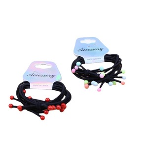 Coleteros Infantiles con Cuentas Coloridas, Paquete de 3 Piezas, Alta Elasticidad, Regalo para Ocasiones Especiales, Origen Yiwu - Product Image 5