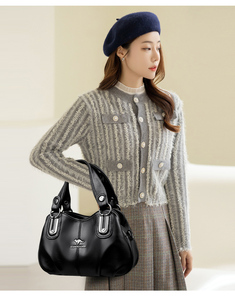 New Fashion Crossbody Bag Large Capacity Shoulder Bag Soft PU Leather Women's Handbag Designer Senior Luxury Crossbody Bag - Product Image 2