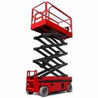 Plateforme élévatrice à ciseaux électrique autopropulsée en acier haute résistance, 6 m, 450 kg, plateforme de travail mobile