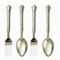 Ensemble de couverts en acier inoxydable 18/0 résistant à la rouille, design ergonomique, finition miroir, durable, couteau, fourchette, cuillère, 24 pièces pour hôtel