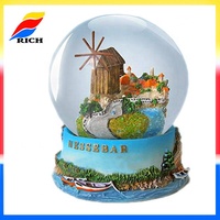 OEM Chile Souvenirs baratos bola de nieve de cristal para la venta