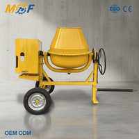 MHF Bétonnières à deux roues haute performance 350L 500L, machines à mélanger le ciment roulantes pour projets de jardinage