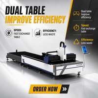 Découpeuse laser à fibre CNC pour plaques métalliques 12 kW, machine de découpe laser haute vitesse pour tôles d'acier avec table de transfert automatique