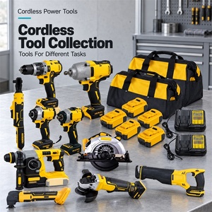 Popolare Kit Combinato di Utensili Elettrici <span class=keywords><strong>a</strong></span> <span class=keywords><strong>Batteria</strong></span> OEM 21V da 18 Pezzi, Trapano, Avvitatore, <span class=keywords><strong>Smerigliatrice</strong></span>, Sega, Martello per Lavori Fai-da-te <span class=keywords><strong>e</strong></span> Manutenzione in Officina Domestica - Product Image 6