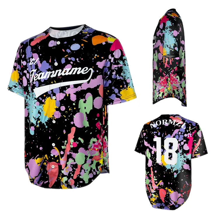 2024 Nieuwe Fashion Design Team Honkbal Jersey Shirt Met Logo Custom Sublimatie Print Honkbal Uniform