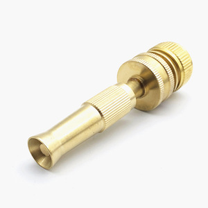 Buse de tuyau d'arrosage en laiton, tête de pulvérisation réglable pour l'irrigation et le lavage de voitures, 60-80 mm - Product Image 1