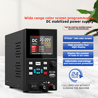 Fuente de Alimentación TTLTES de Alta Precisión, 30V 5A, Programable, Voltaje y Corriente Ajustables, Entrada AC-DC 220V, Funciones de Mantenimiento