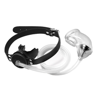 Ninghao Jouets érotiques pour adultes, manchon pénien en silicone/TPR, cage à pénis, plug buccal avec fonction de drainage urinaire