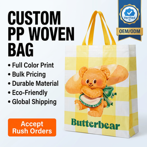 Sac en polypropylène tissé : astuce pour une vie plus simple # Alternative écologique aux sacs en plastique, sac d'épicerie réutilisable multi-usage, imperméable - Product Image 1