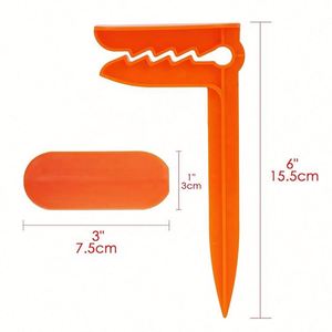 Soportes para mantas de picnic de plástico PP ecológicos y resistentes al viento con LOGO personalizado, estacas para tapetes de camping, anclajes para toallas de playa, 7 unidades - Product Image 2