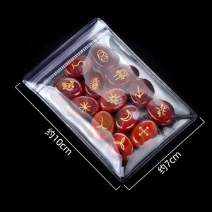<span class=keywords><strong>Runas</strong></span> de Bruja de Cristal, Cristal Natural de Ágata, Piedra Semipreciosa, <span class=keywords><strong>Runas</strong></span> Talladas en Ojo de Tigre - Product Image 4