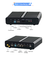 Barebone-Proveedores de ordenador para videojuegos, Win 10 Core i7 7560U DP HD 2LAN 4G módulo pc gaming pc de escritorio