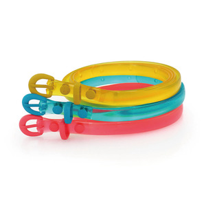 Colorful Eco-Friendly TPE Material Unisex Buckle Silicone Plastic Waist Belt for Wholesale