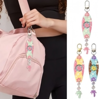 Hawaiianischer Surfbrett-Schlüsselanhänger, Taschen-Accessoires, Sommer-Strand-Kokosnussbaum-Acryl-Schlüsselanhänger, Sportliche Rucksack-Anhänger
