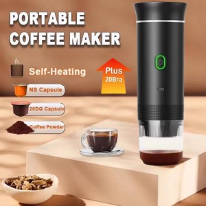 Machine à expresso automatique portable électrique sans fil rechargeable mini USB-C en gros - Cafetière de voyage 9 bars pour la maison - Product Image 1