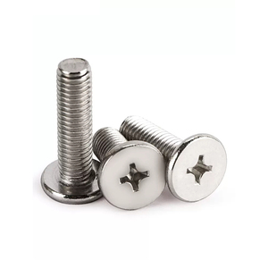 Fastener Nhà Sản Xuất Tùy Chỉnh Không Gỉ SS304 316 Carbon Thép 4.8 8.8 12.9 Cấp M3 M4 M5 M6 M8 Mỏng Đầu Phẳng Vít Bolt - Product Image 2