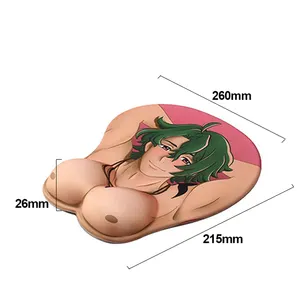 Mousepads Wholesale Custom Logo Ergonomic Mouse Pad 3d Anime Gel