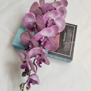 Fabrieksfabrikant Geperste Bloemenmot Orchidee Vlinder Orchidee Echte Aanraking Kunstbloemen