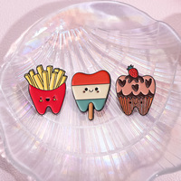 Dessin animé Dentisit dent émail doux épinglette broche soins pour les dents promotionnel sac à dos Badge vêtements accessoires cadeau bijoux