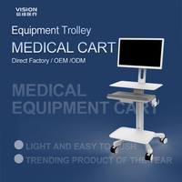 Chariot d'hôpital mobile personnalisé de style industriel de l'usine de fabrication chinoise OEM/ODM pour divers besoins en métal