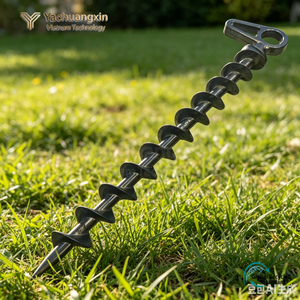 Camping Tent Pegs & Mallets Plastic <b>Screw</b>-in Design for <b>Secure</b> Tent Stakes - Product Image 3