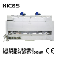 HICAS Machine de peinture par pulvérisation de porte d'armoire en bois 5 axes CNC pulvérisateur automatique pour peinture à base d'eau UV PU