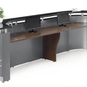 China Manufacturer Small Standing Reception Counter Retail Front <b>Desk</b> Furniture - Product Image 4